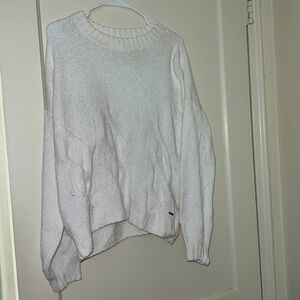 Hollister white sweater size. L